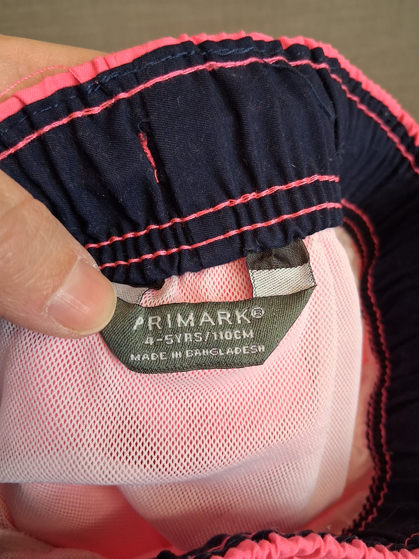 Primark Boys Swim Shorts Age 4-5 Years Hot Pink