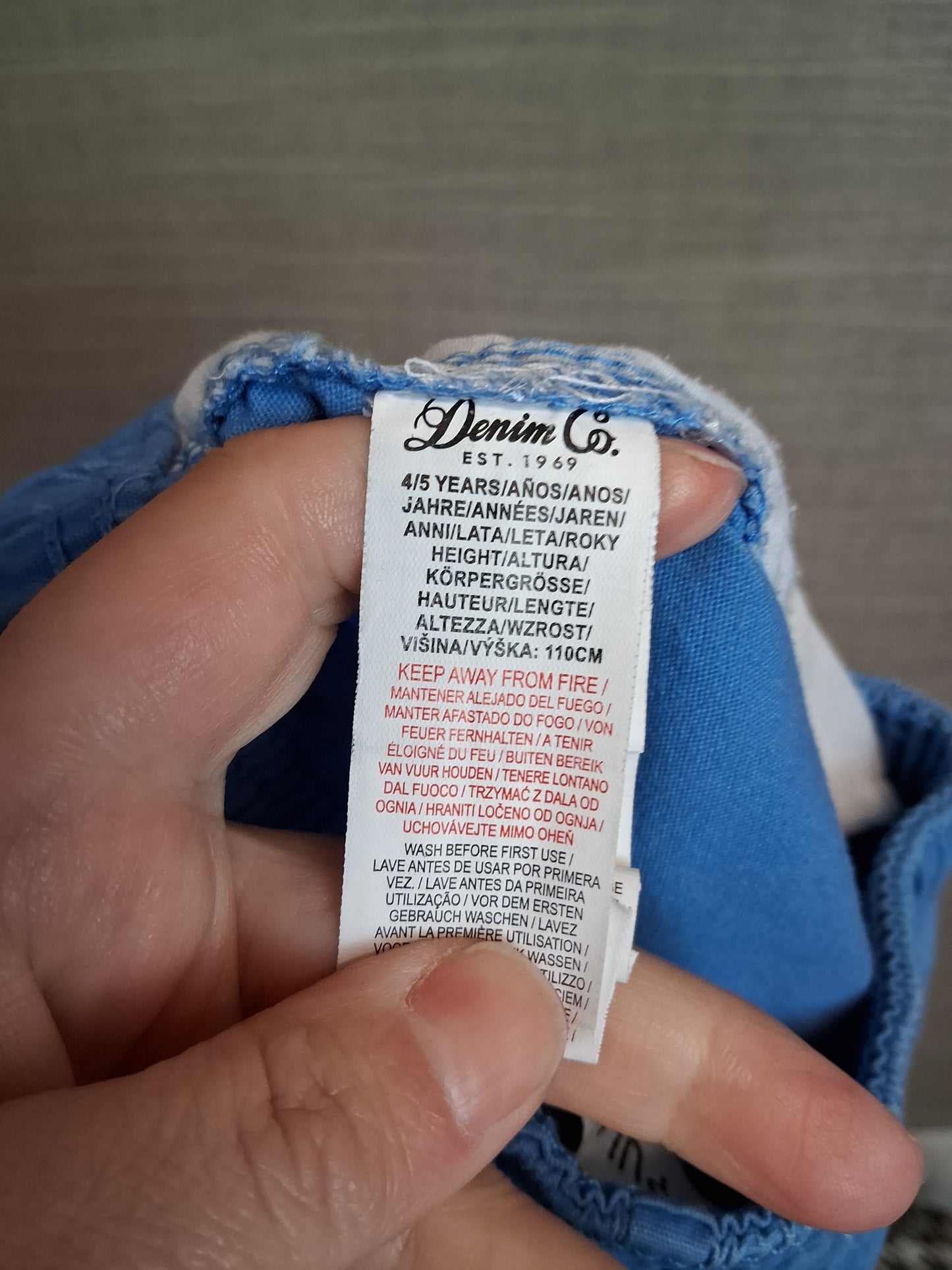 Primark Boys Blue Shorts Age 4-5 Years