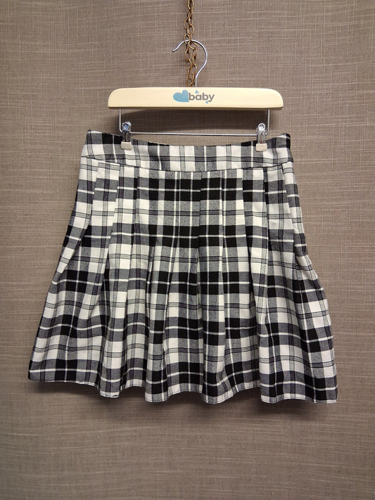 New Look Girls Black White Check Skirt Age 10 Years