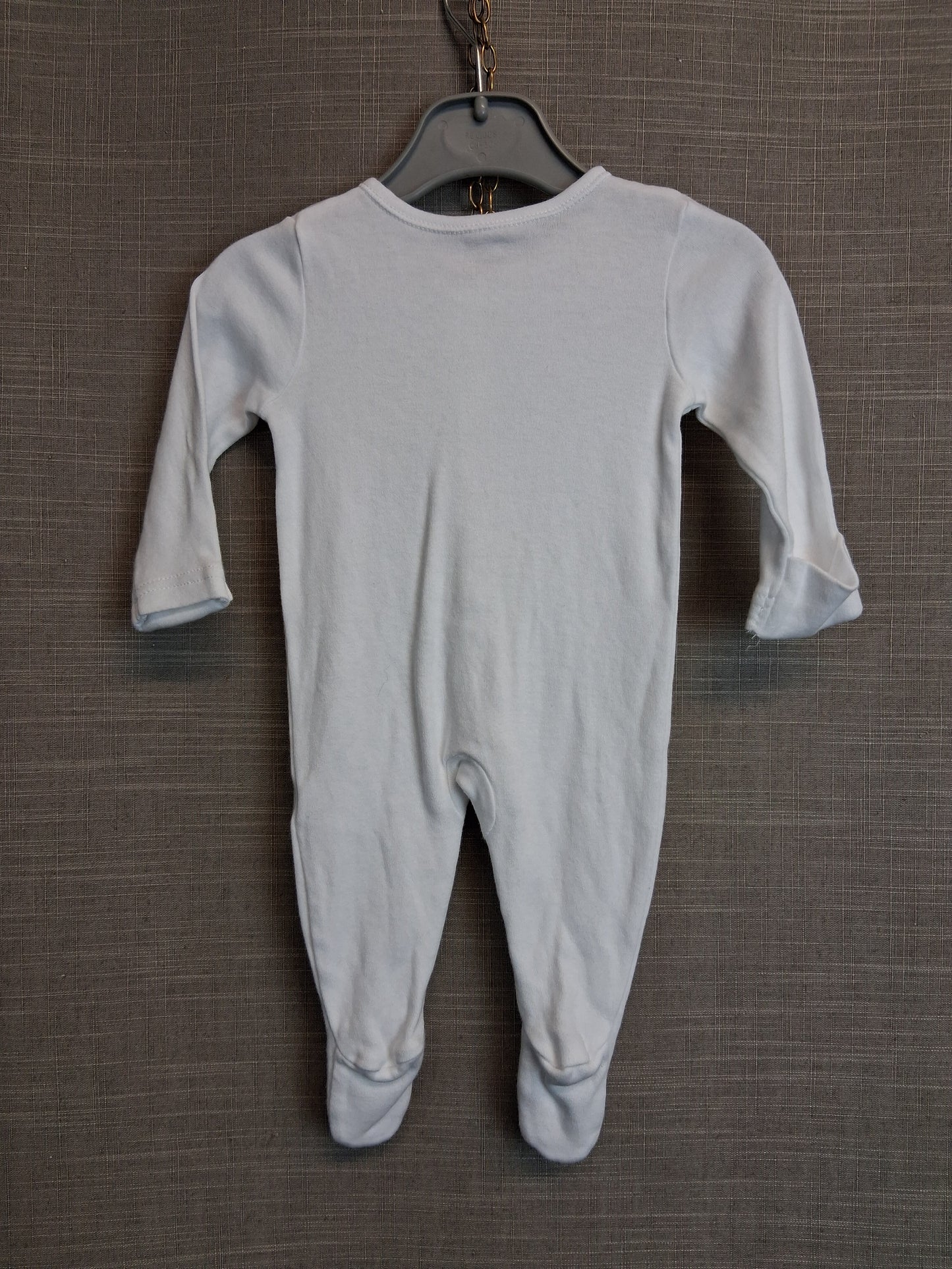 George Boys White Sleepsuit Romper Age Tiny Baby