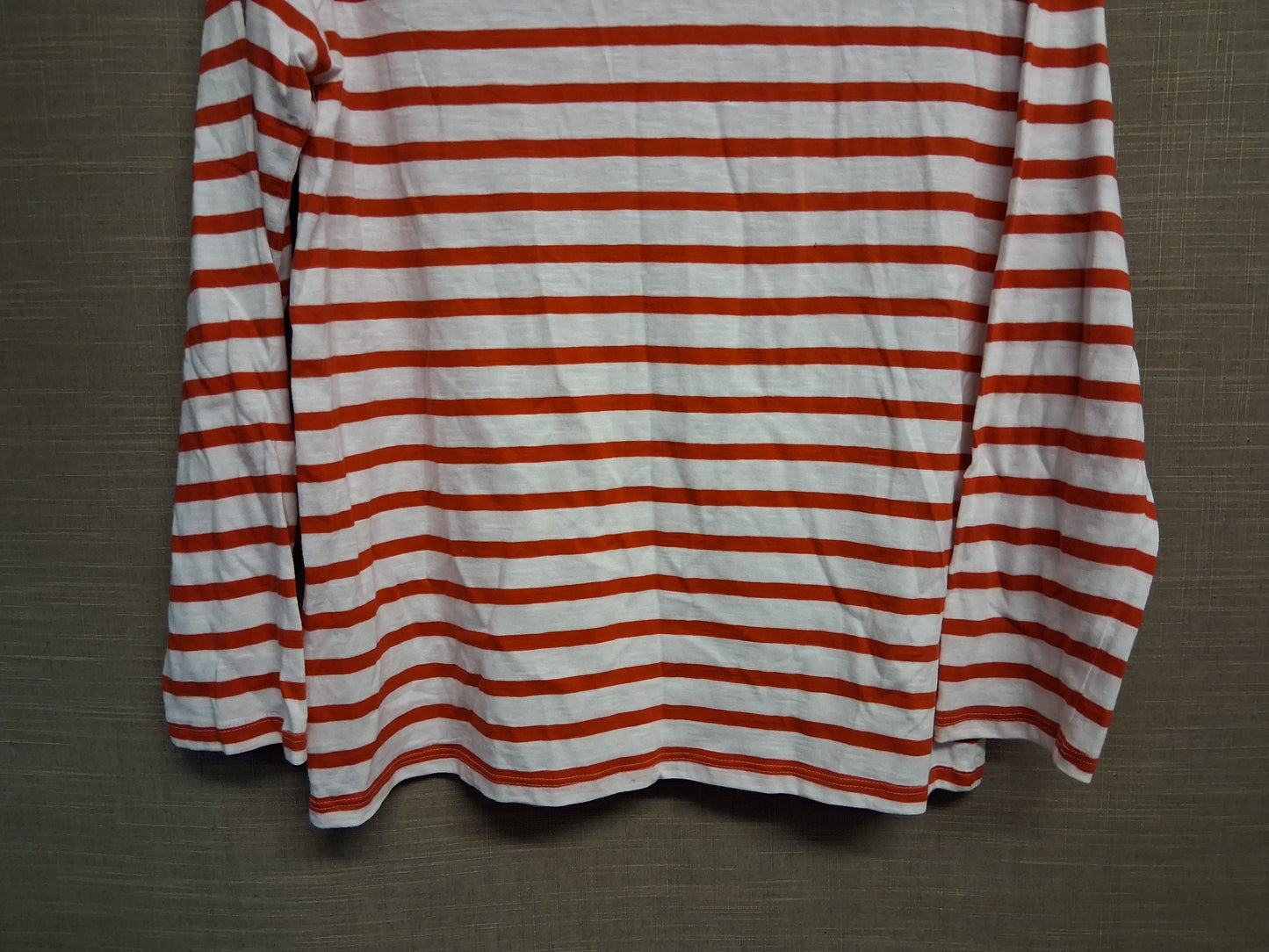 Next Girls Crew Neck Long Sleeve T-Shirt Red White Stripe Age 15 Years