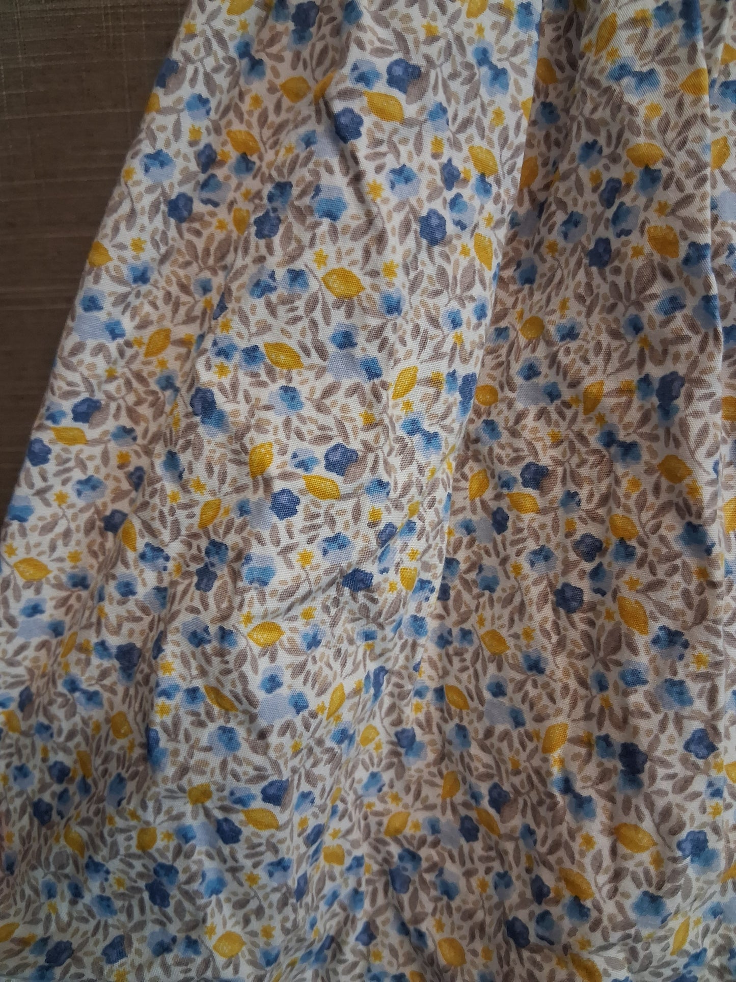 Next Girls Multicolour Lemon Floral Short Sleeve Dress Age 2-3 Years Cotton