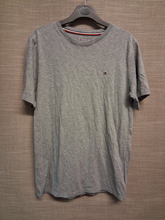 Tommy Hilfiger Boys Classic Grey Crew Neck Short Sleeve T-Shirt Age 12-14 Years