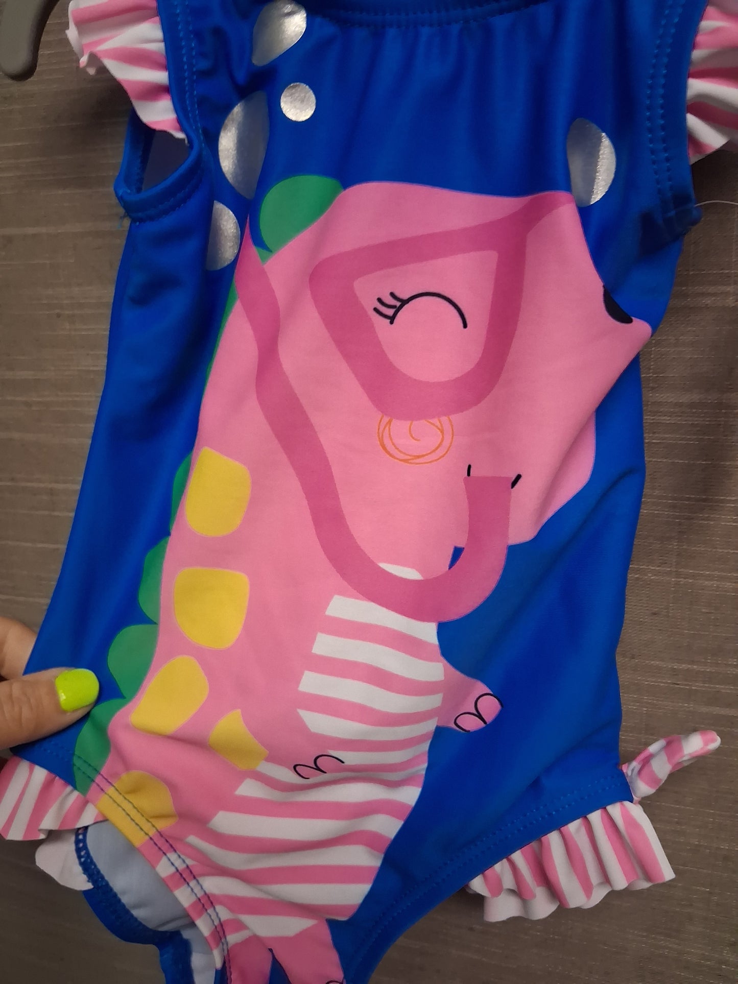 Nutmeg Girls Dinosaur Swimsuit One Piece Age 12-18 Months New