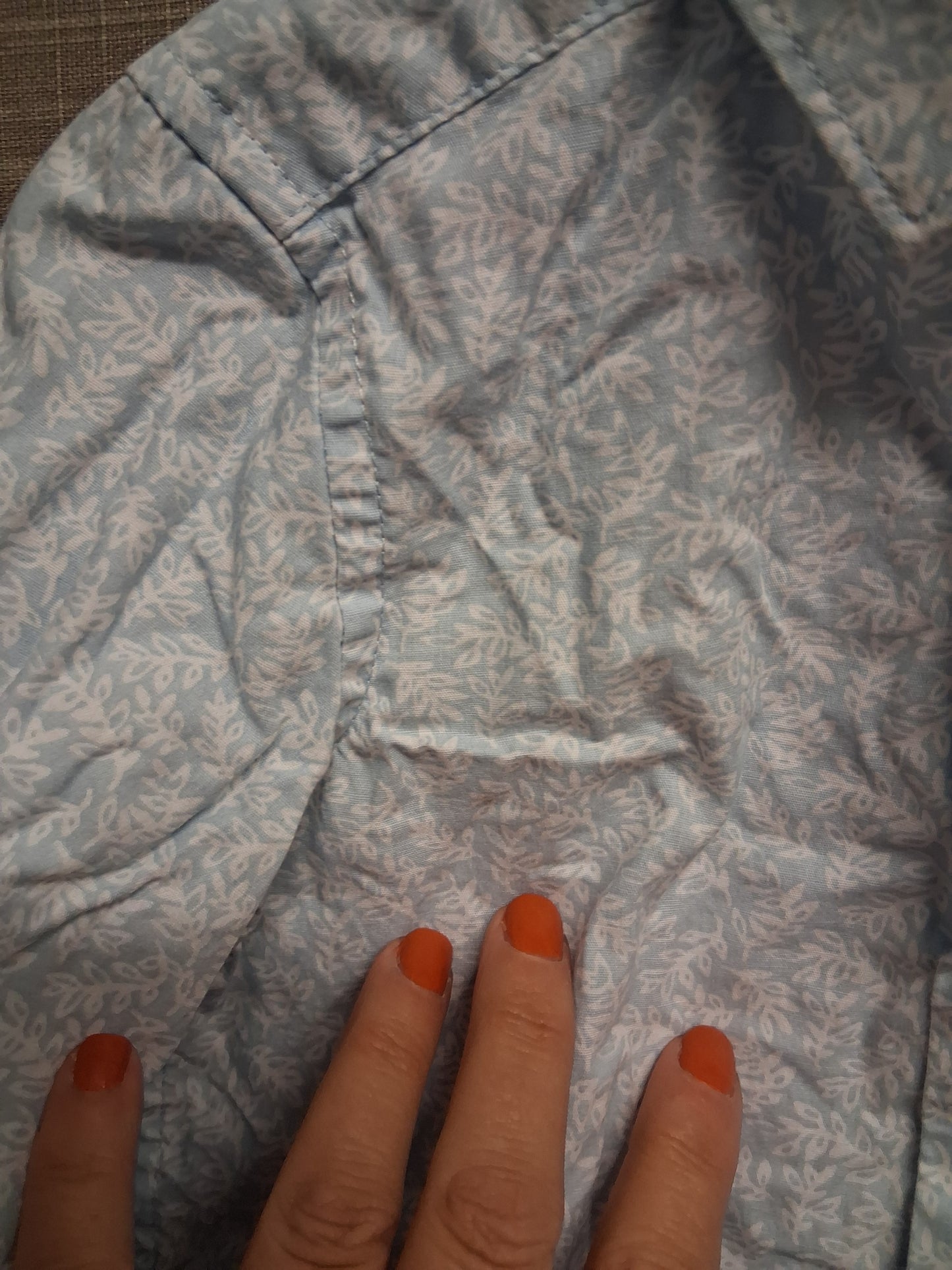 Mothercare Boys Light Blue Floral  Long Sleeve Shirt Age 2-3 Years