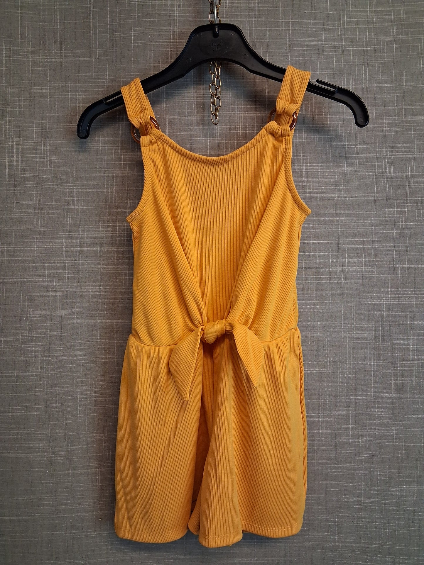 Primark Girls Yellow Playsuit Tie Front Age 7-8 Years