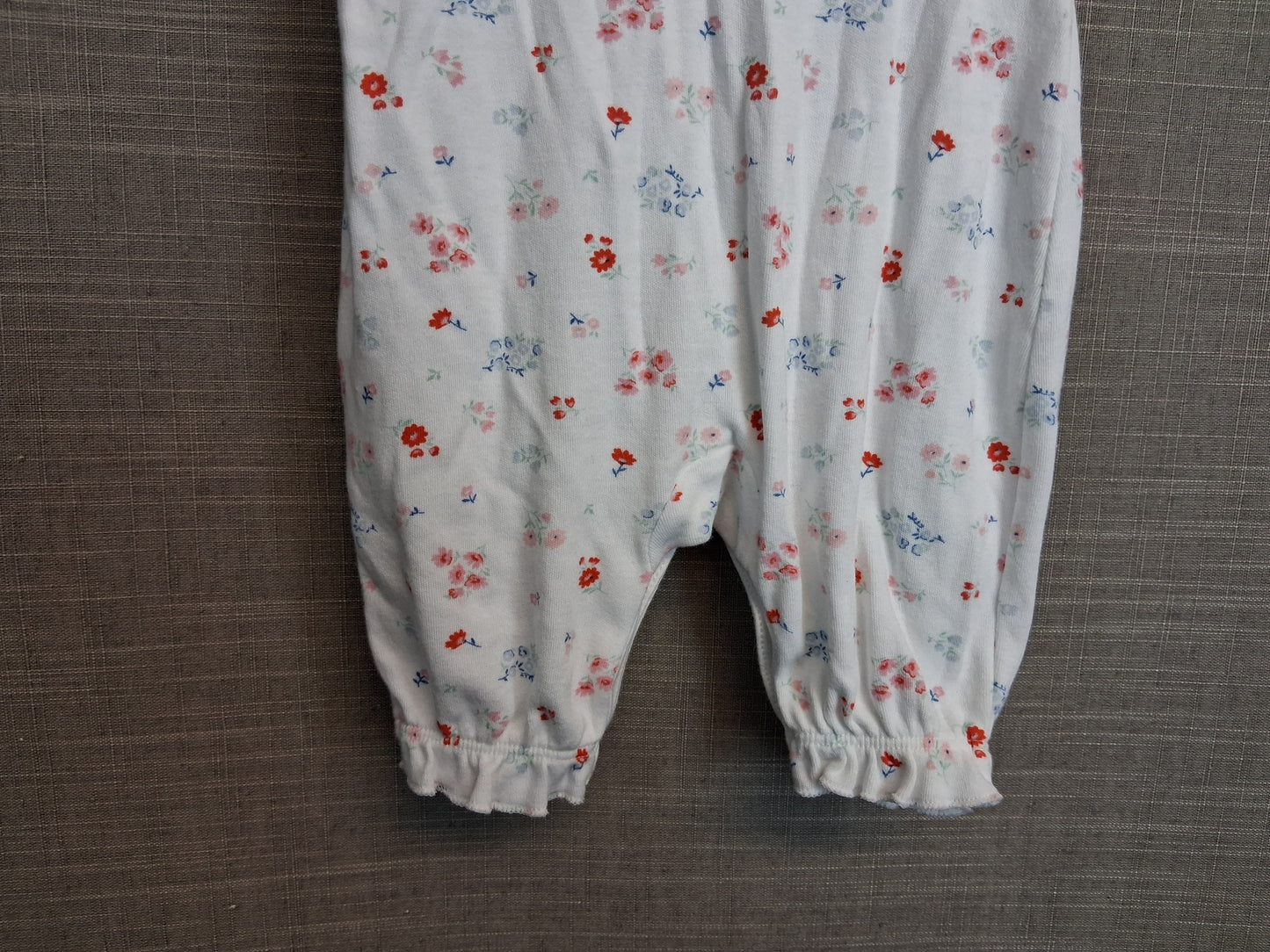 Nutmeg Girls White Floral Summer Romper Age Newborn