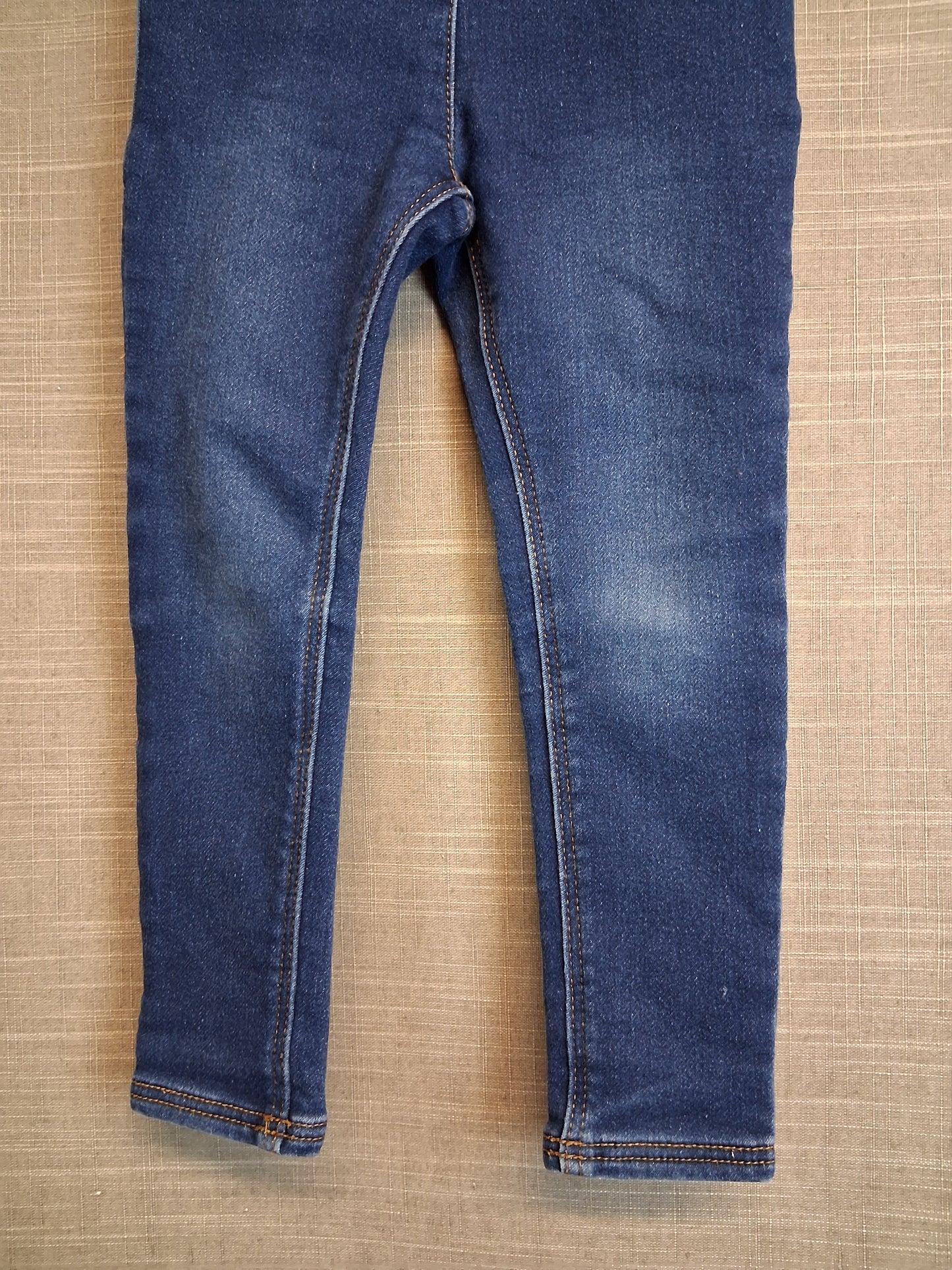 Nutmeg Girls Blue Denim Jeggings Stretch Age 3-4 Years