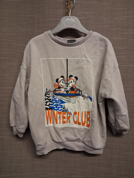 George Disney Boys Mickey Mouse Grey Sweater Age 2-3 Years