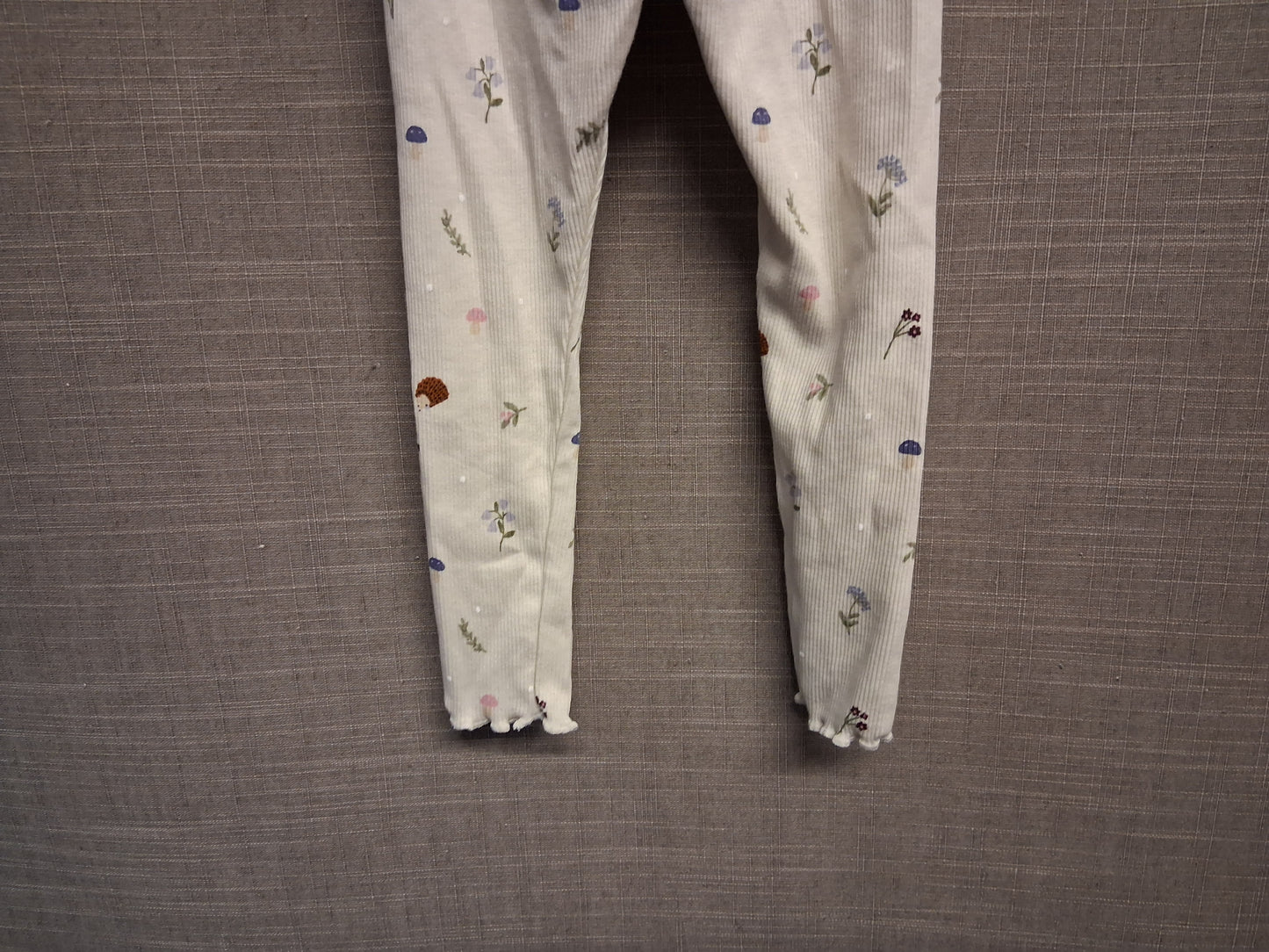 George Girls Cream Hedgehog Leggings Age 12-18 Months New