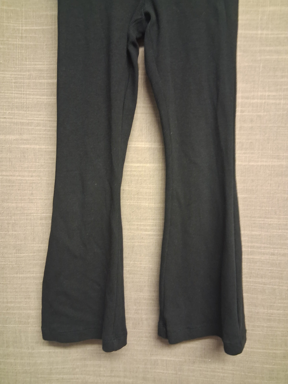 Marks and Spencer Black Ribbed Bootcut Leggings Age 5-6 Years