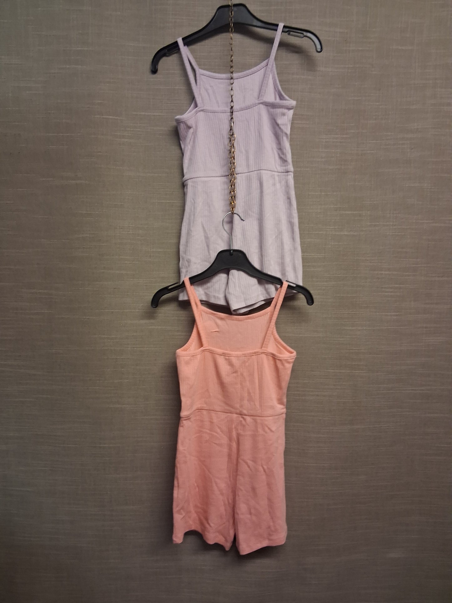 George Girls Playsuit 2 Pack Lilac and Peach Jersey Age 6-7 Years