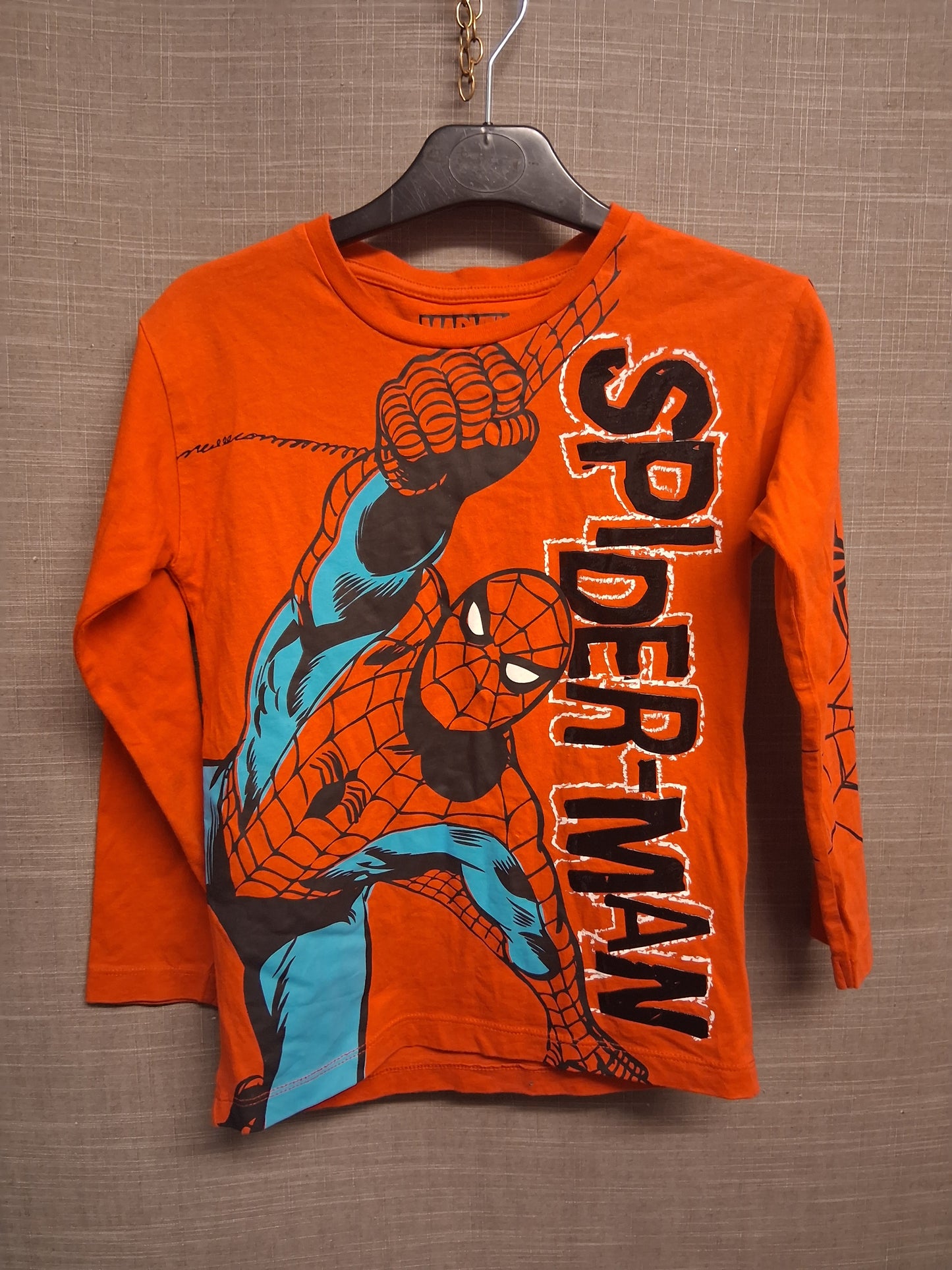 Nutmeg T-Shirt Long Sleeve Red Spiderman Graphic Age 6-7 Years