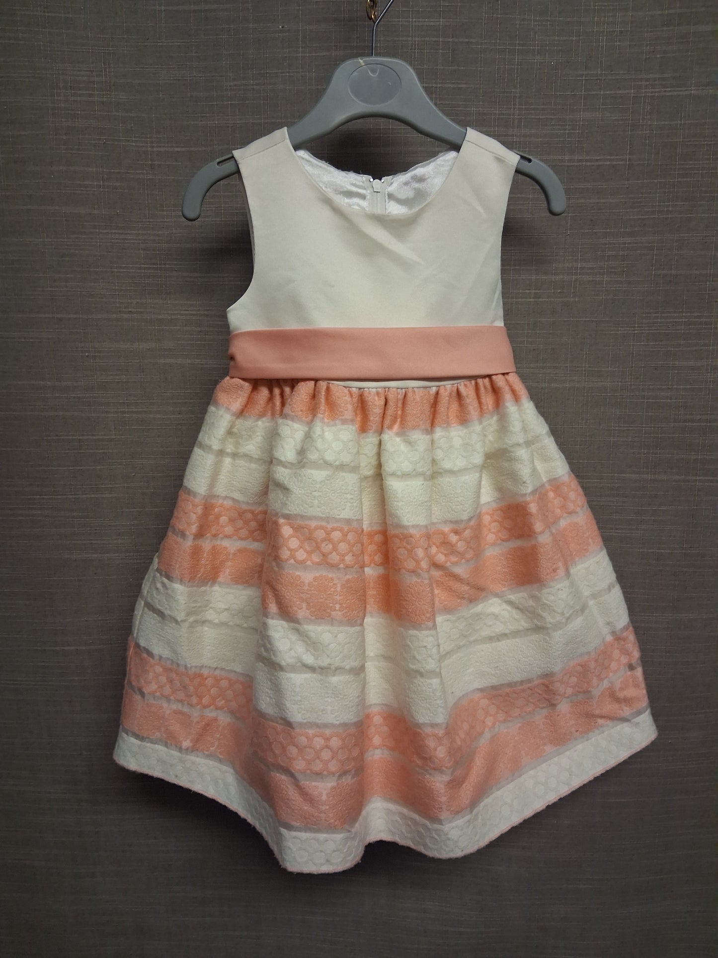 Cinderella Girls Ivory Peach Party Dress Special Occasion Age 2 Years