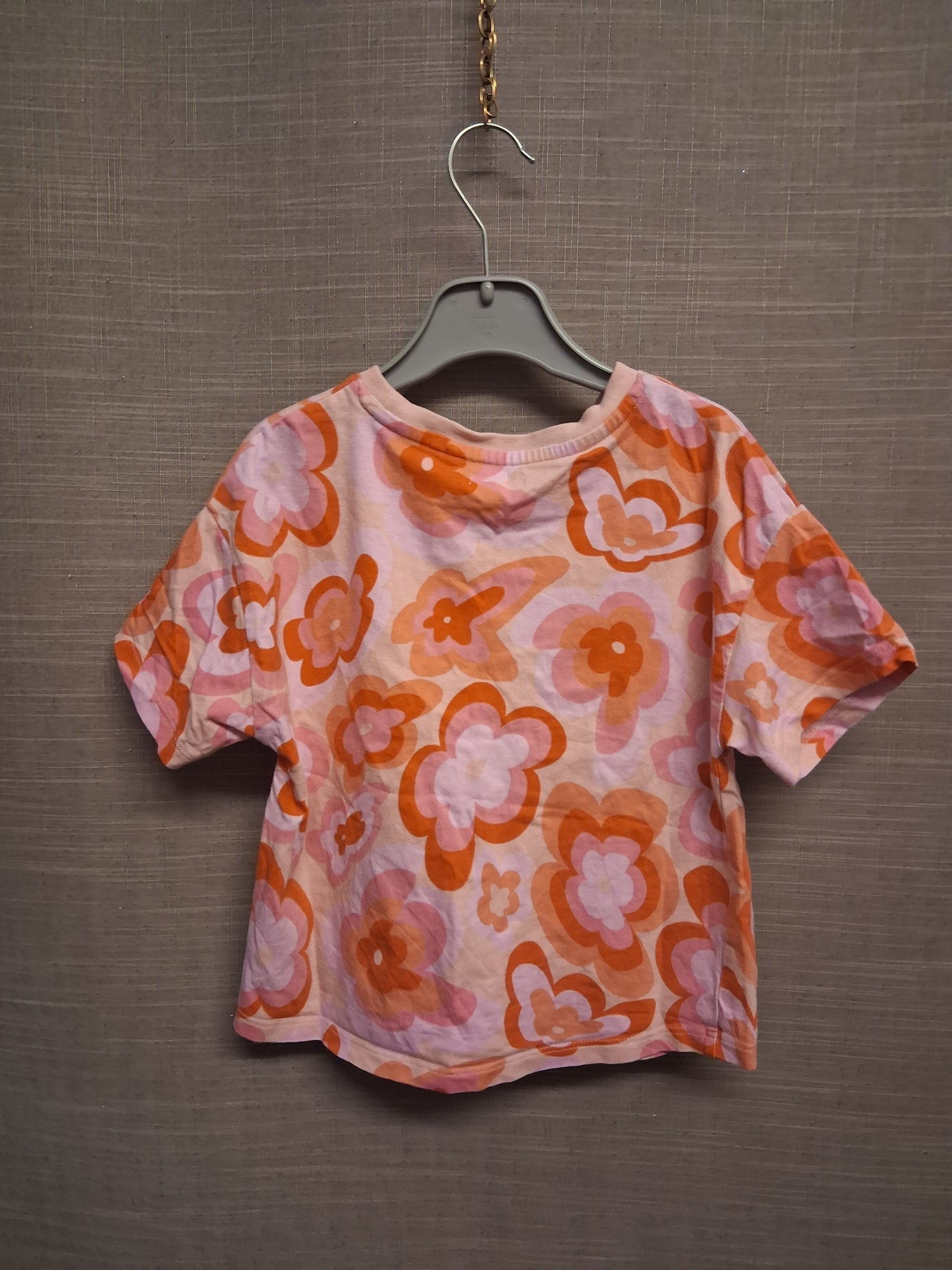 Next Girls Pink Floral Short Sleeve T-Shirt Age 4 Years