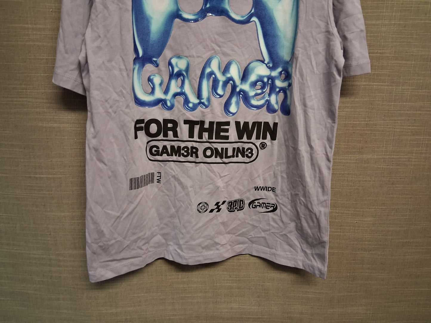 George Boys Lilac Gaming Theme T-Shirt Short Sleeve Age 12-13 Years New