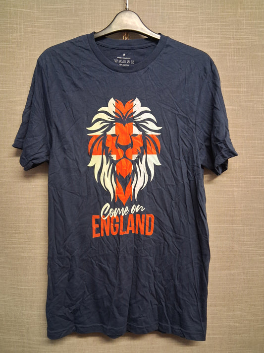 Boys Unbranded "Come on England" Short Sleeve T-Shirt Age 15-16 Years Size M