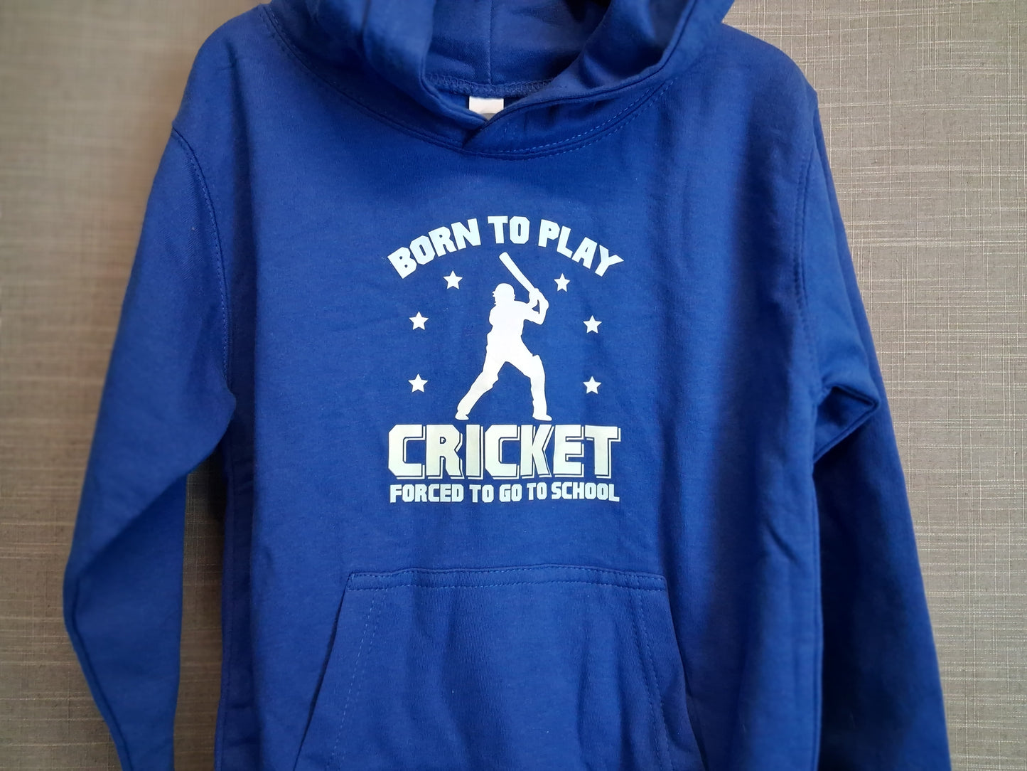 Just Hoods Boys Cricket Hoodie Blue Age 7-8 Years