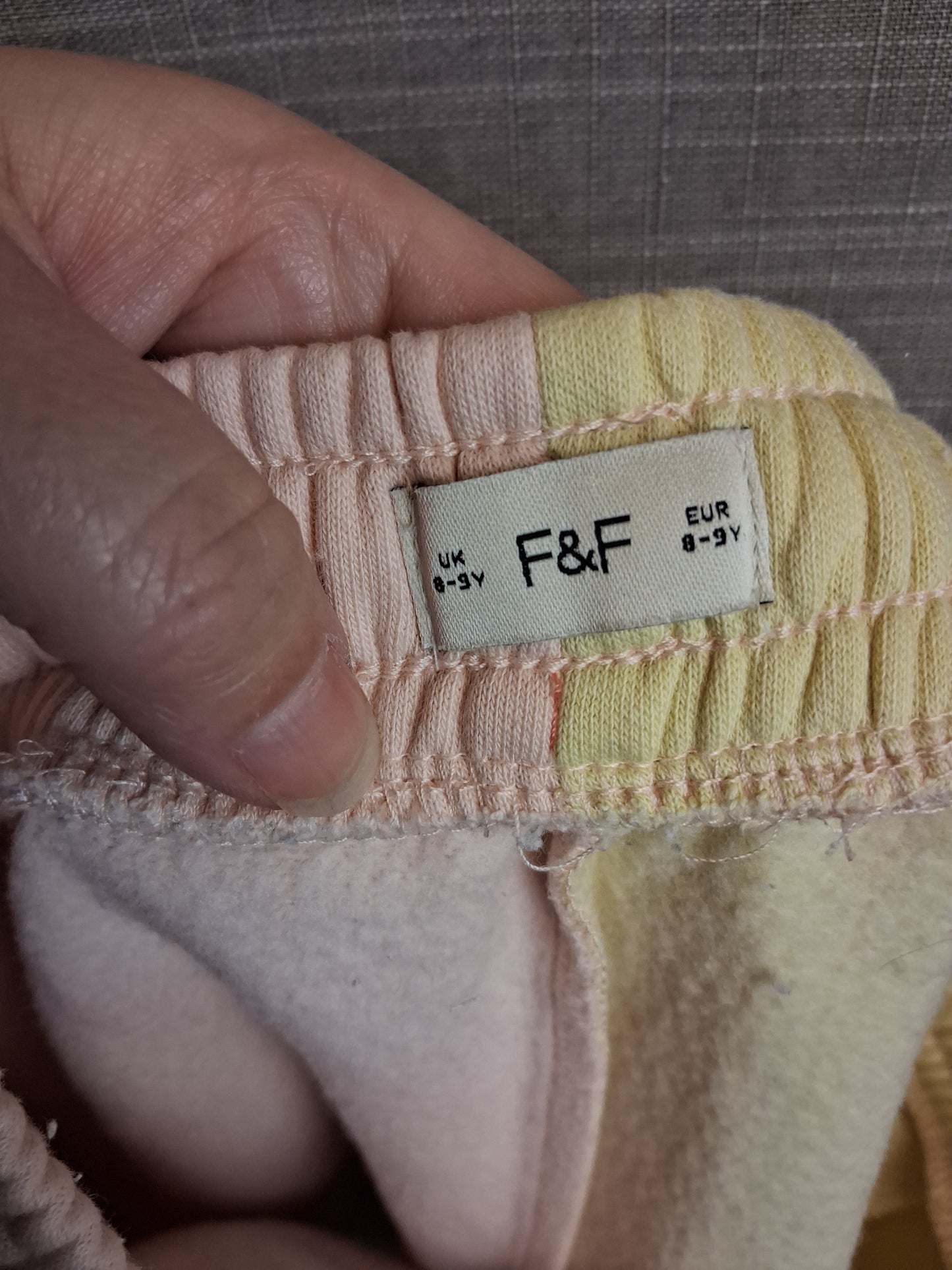 F&F Girls Pastel Jersey Short Multicolour Age 8-9 Years
