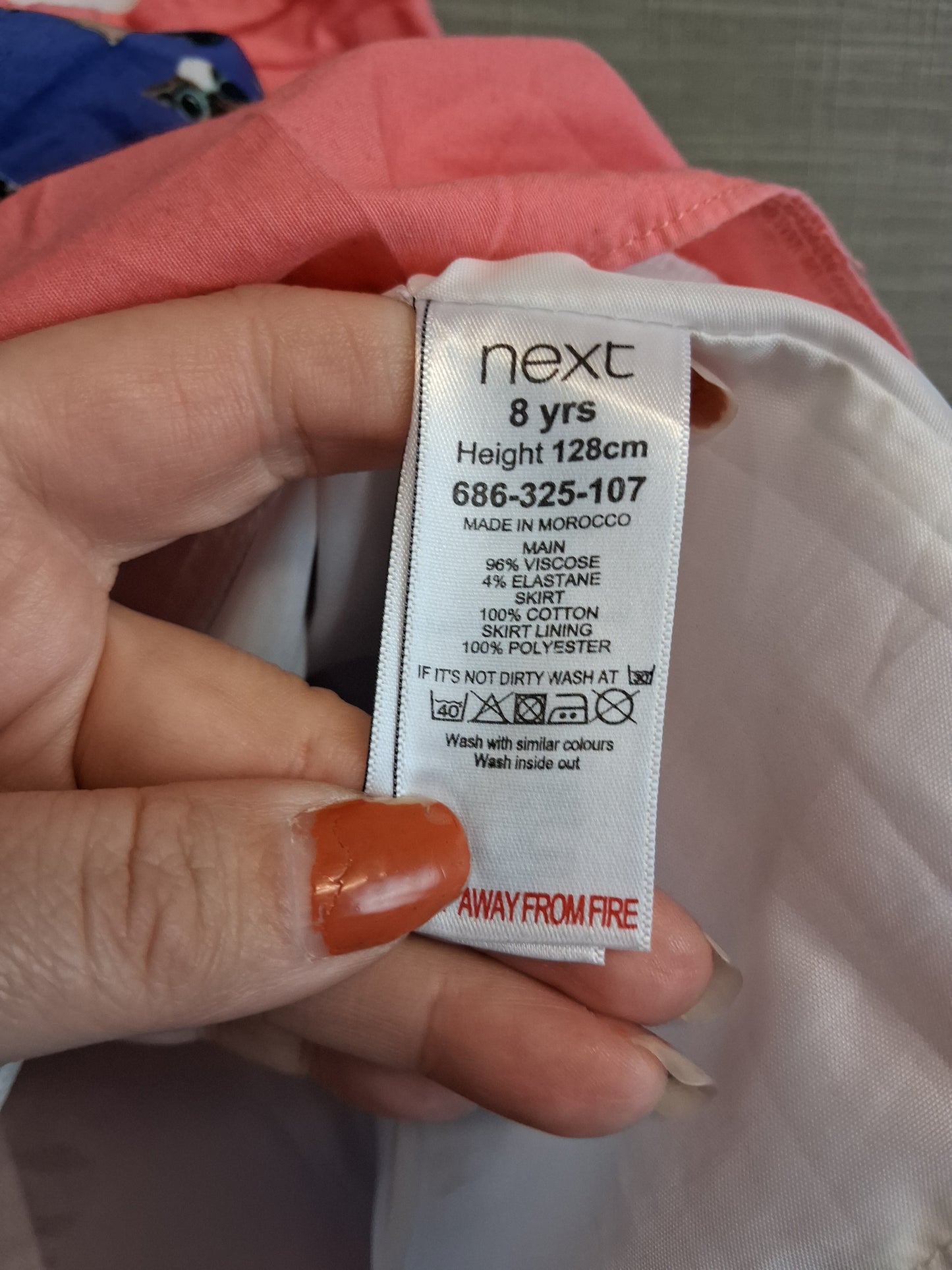 Next Girls Multicolour Dog Theme   Dress Age 8-9 Years