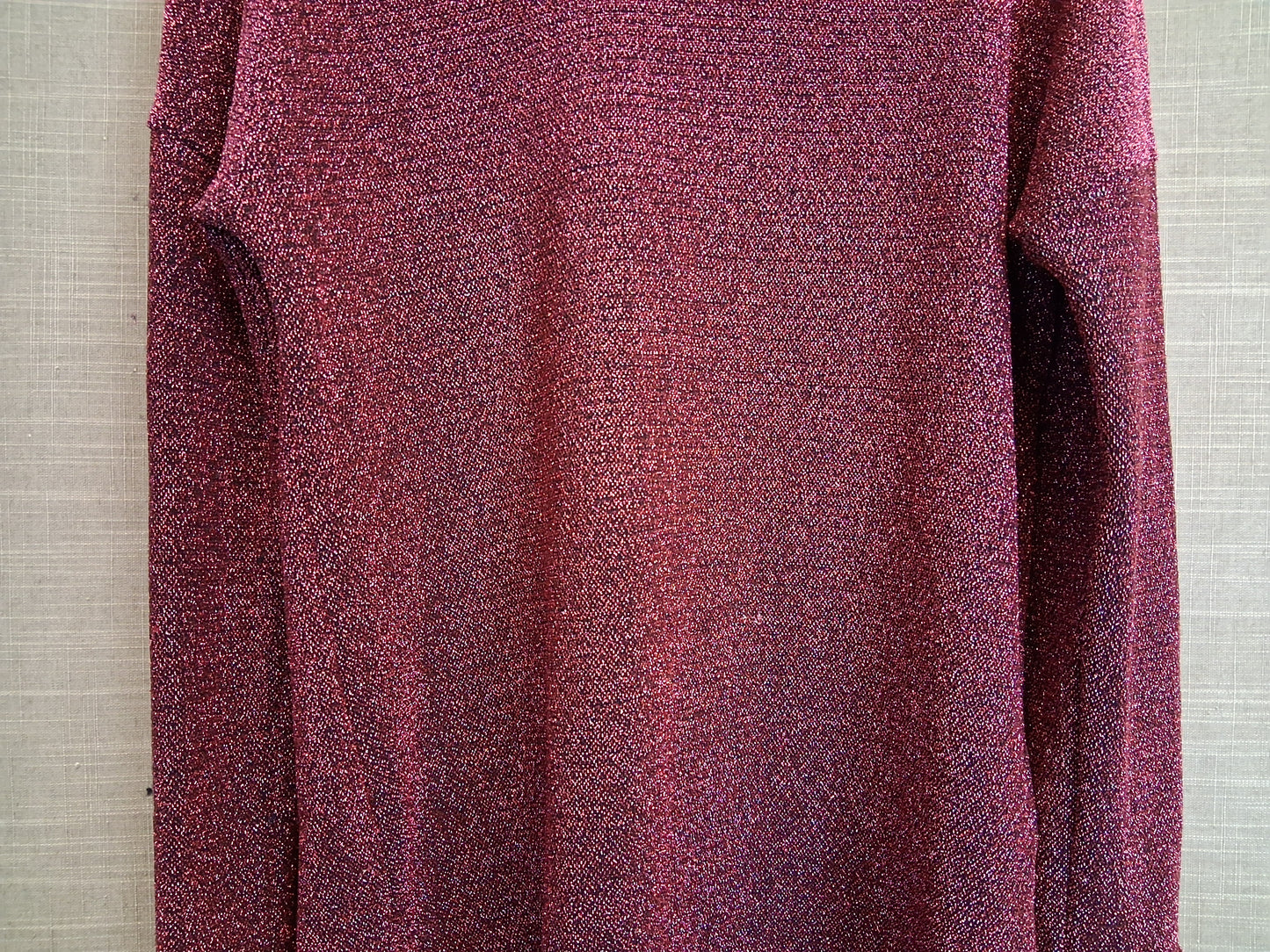 Nutmeg Girl Pink Glittery Long Sleeve Top Age 13-14 Years