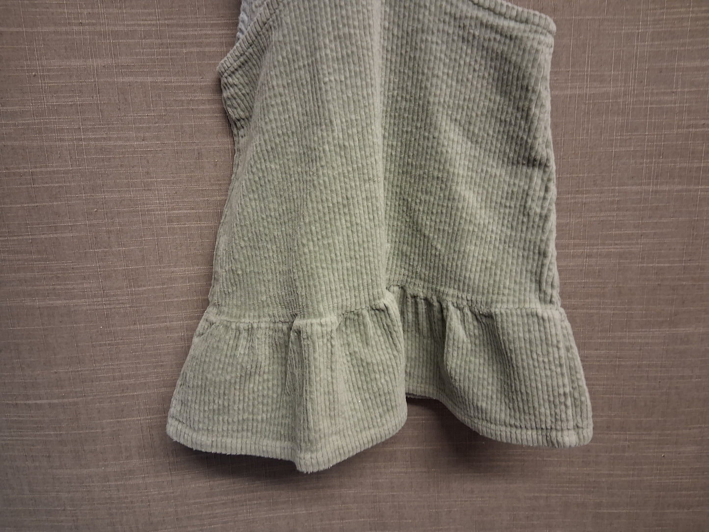 Next Girls Sage Green Corduroy Pinafore Dress Age 2-3 Years