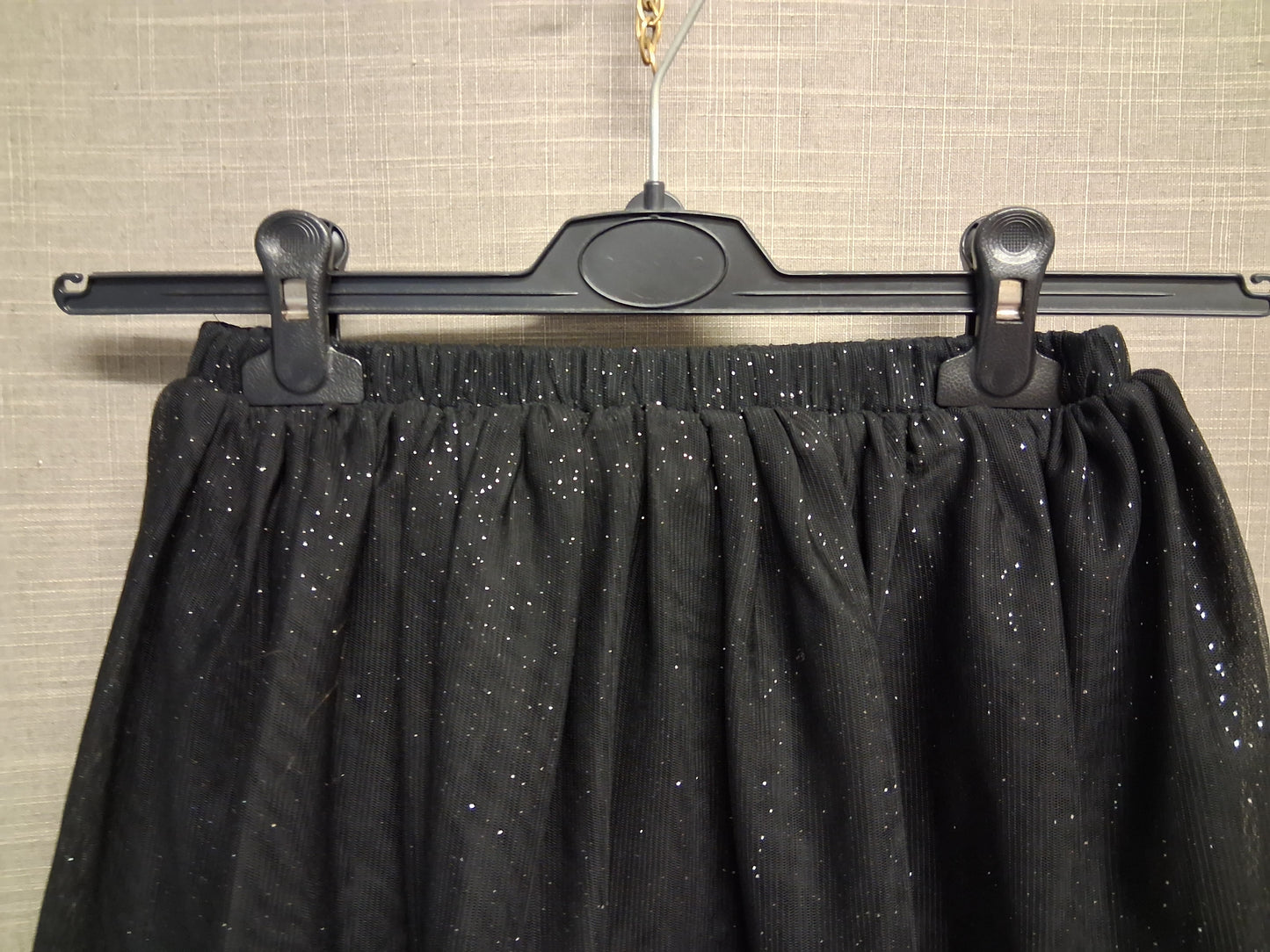 F&F Black Glittery Mesh Tutu Skirt Age 5-6 Years