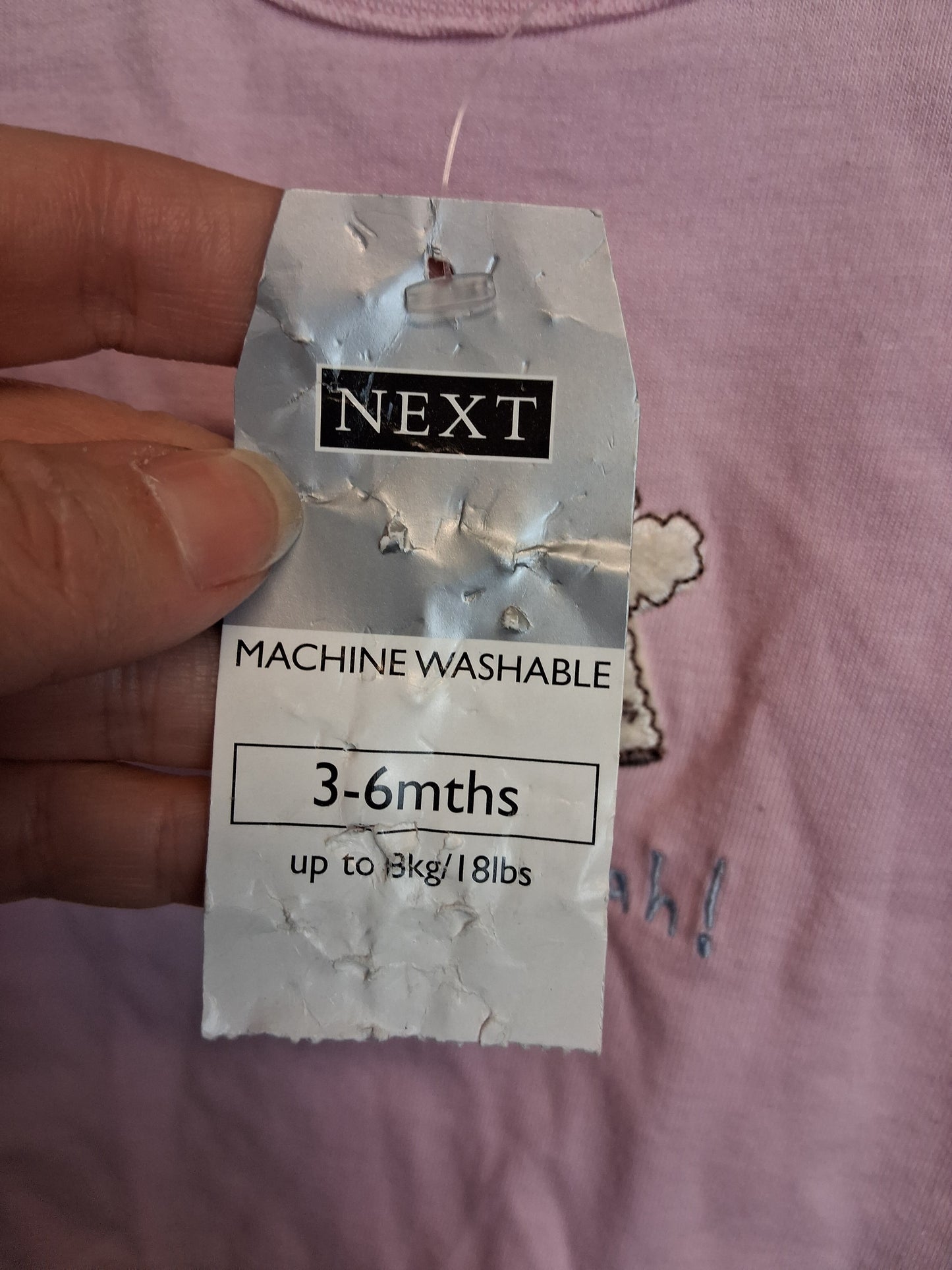 Next Girls Vintage Long Sleeve T-Shirt Little Lamb Age 3-6 Months New