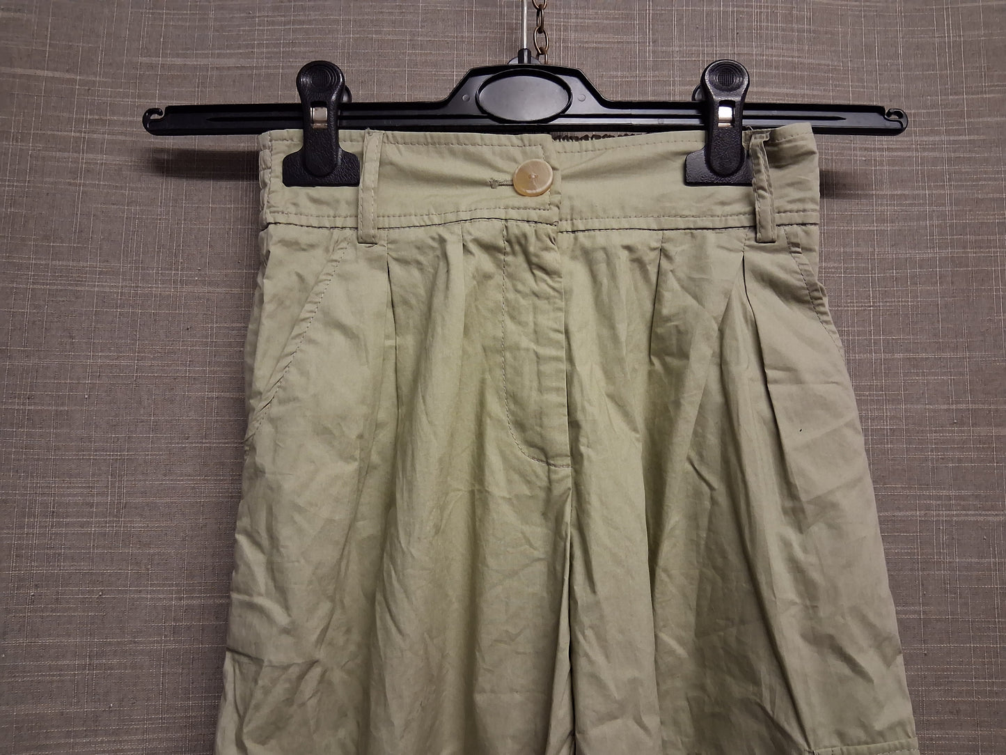 Zara Girls Khaki Wide Leg Cargo Trousers Age 9 years