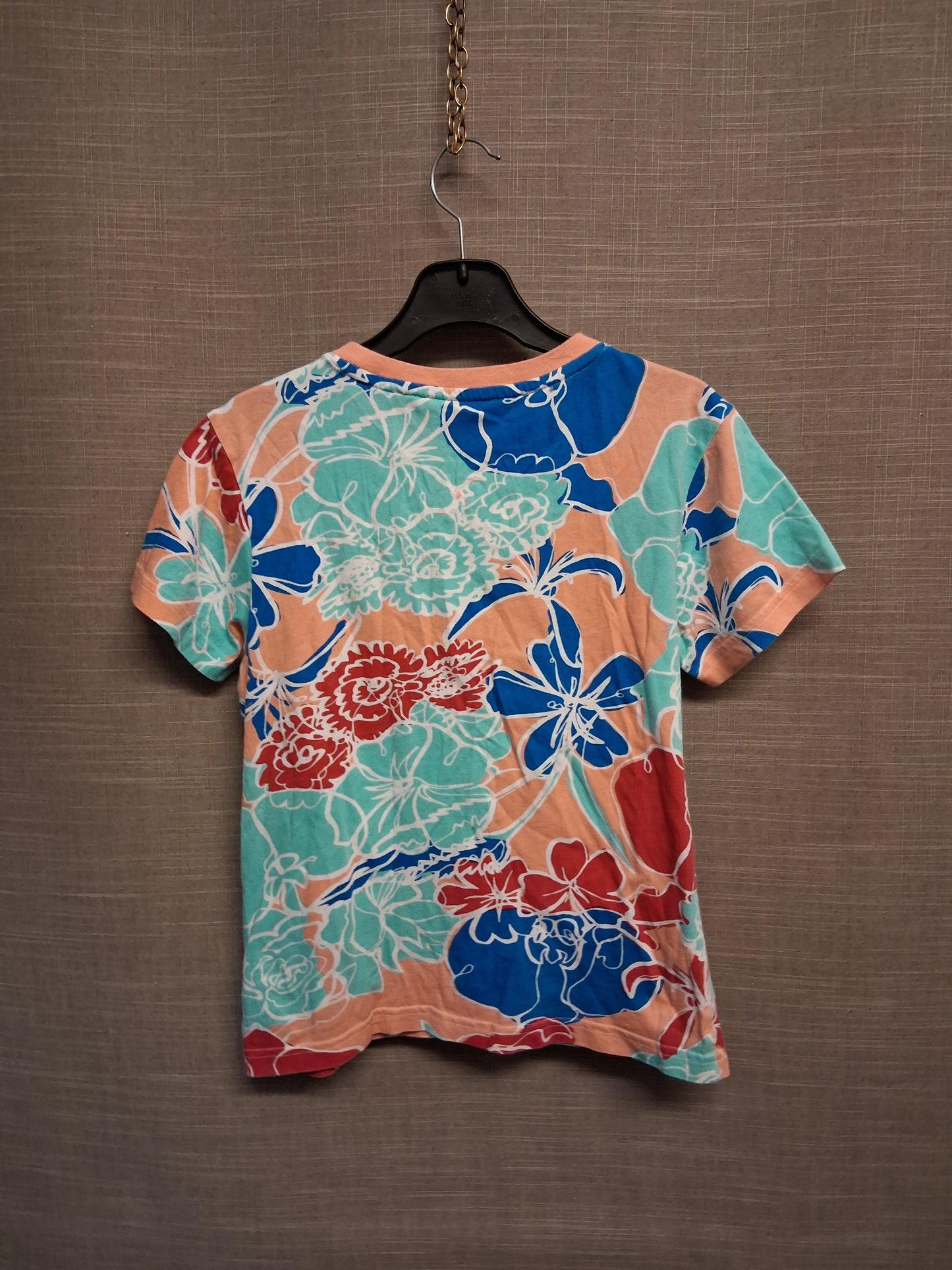 Adidas Girls Multicolour Floral Short Sleeve T-Shirt Age 9-10 Years