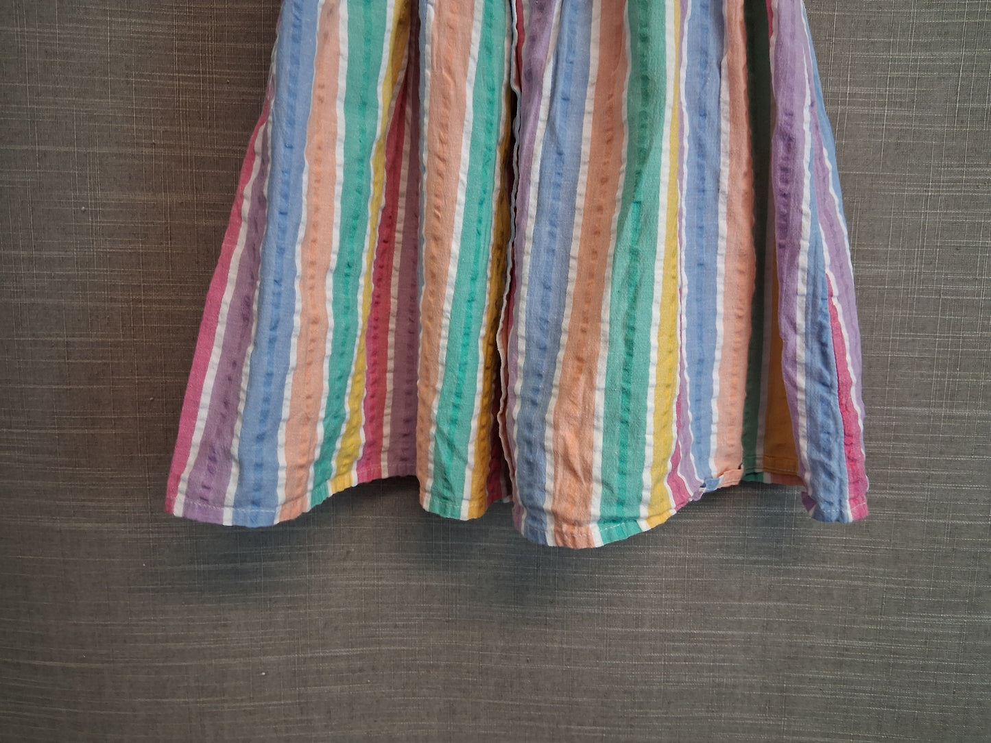 Next Girls Multicolour Striped A Line Dress Age 2-3 Years