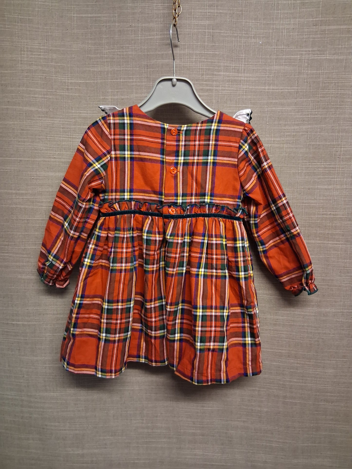 Alber Confecciones Girls Traditional Tartan Dress Red Age 2 Years
