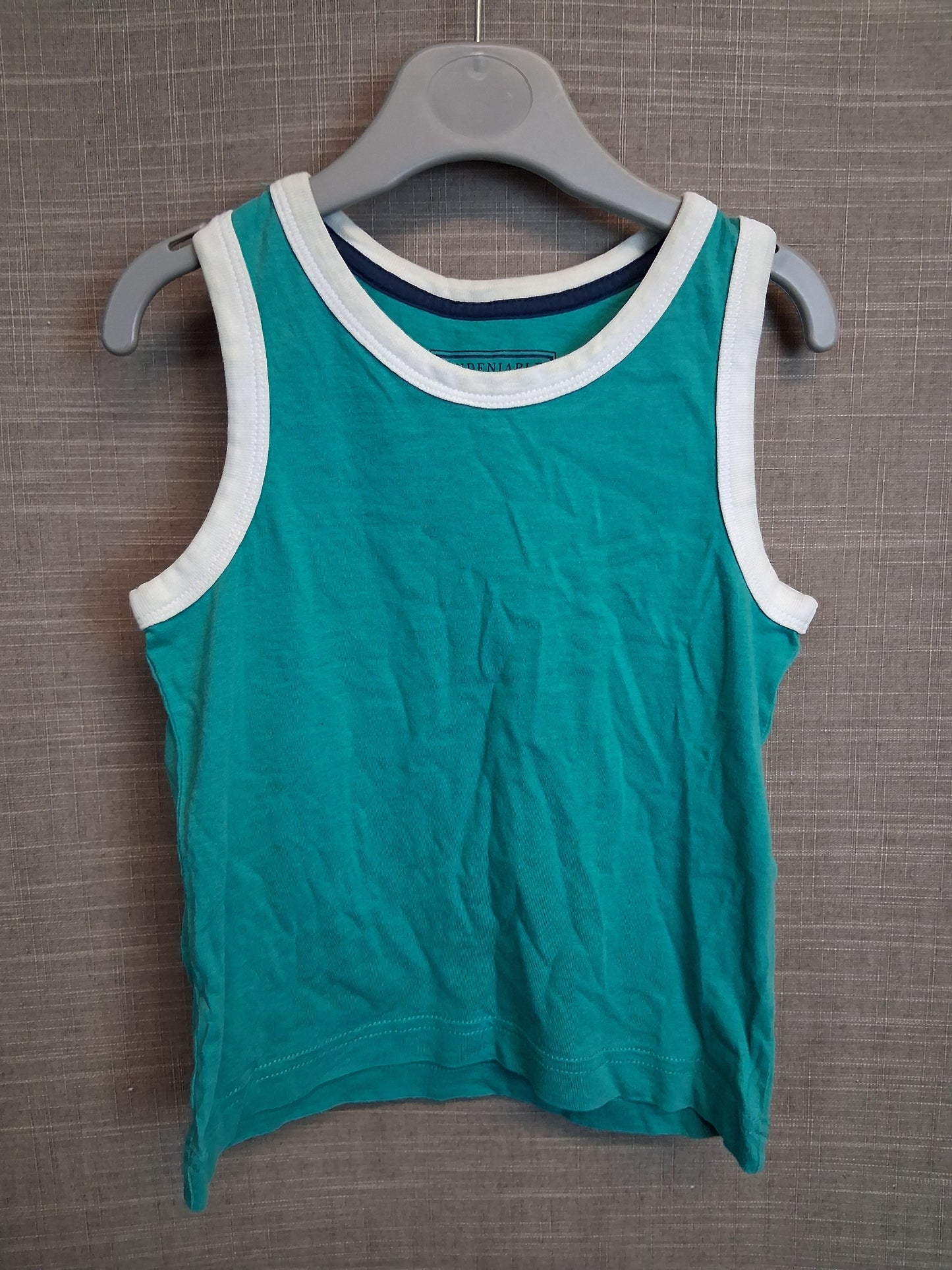 Matalan Boys Green Jersey Vest Top Age 3 Years