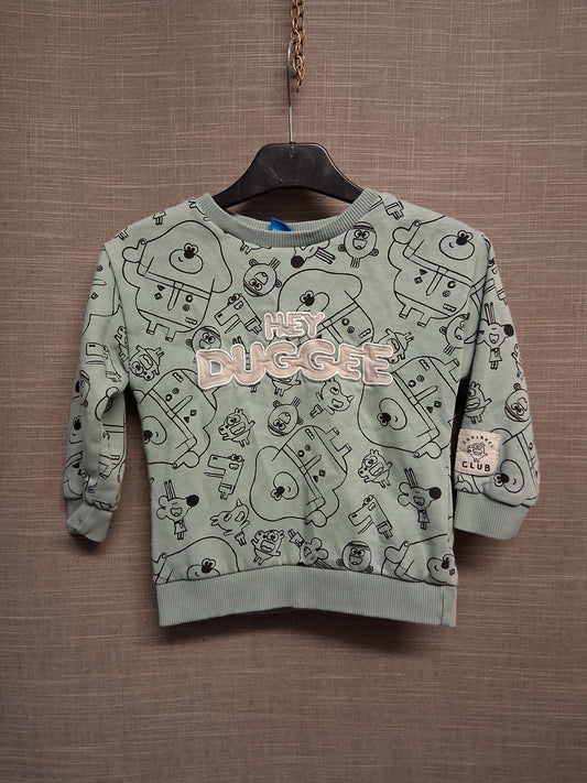 George Hey Duggee Sweater Long Sleeve Green Age 2-3 Years