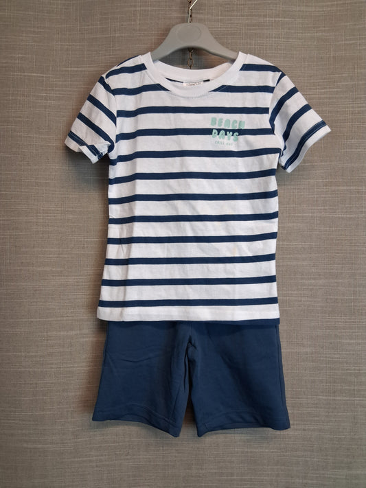 Lily & Dan 2 Piece Summer Set Shorts & T-Shirt Multicolour Age 4-5 Years New