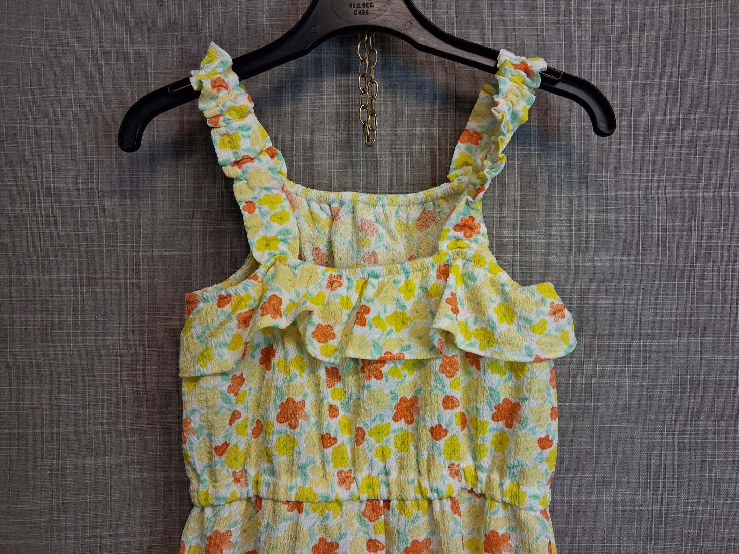 Primark Girls Yellow Floral Playsuit Age 9-10 Years New