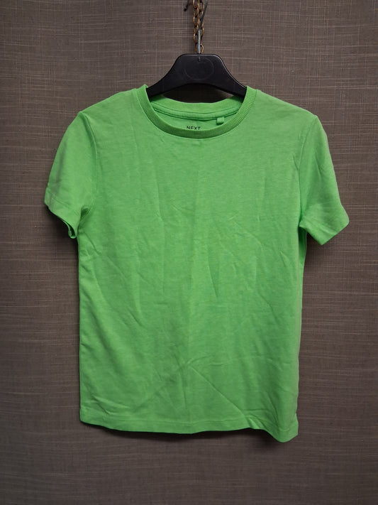 Next Neon Green Short Sleeve Jersey T-Shirt Age 7 Years