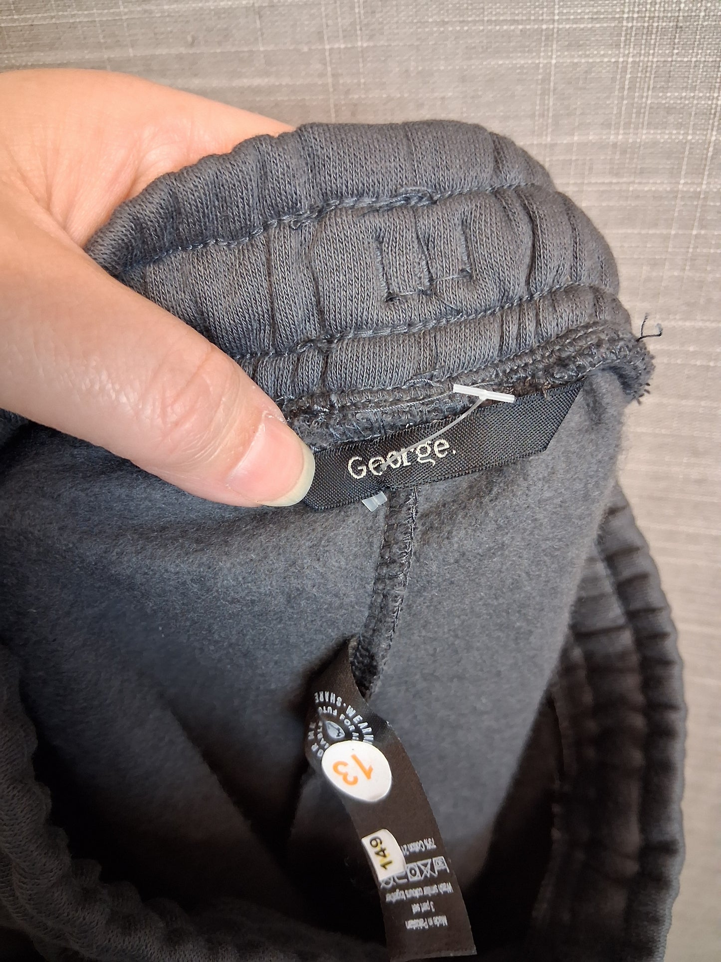 George Girls Grey Jersey Shorts Age 7-8 Years