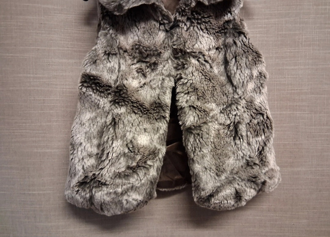 Marks and Spencer Brown Faux Fur Body Warmer Gilet Age 7-8 Years