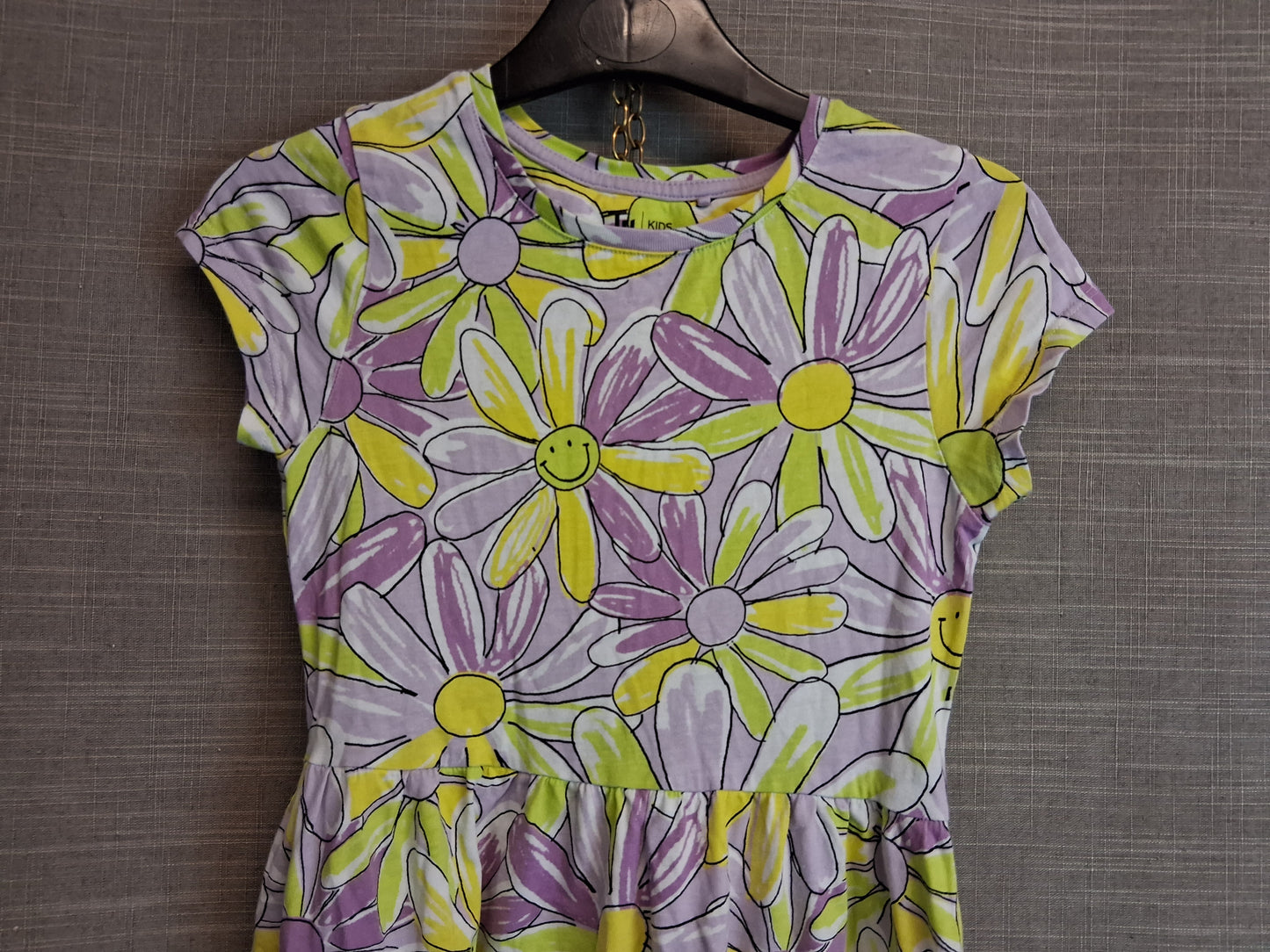 TU Girls Floral T-Shirt Jersey Dress Age 8 Years