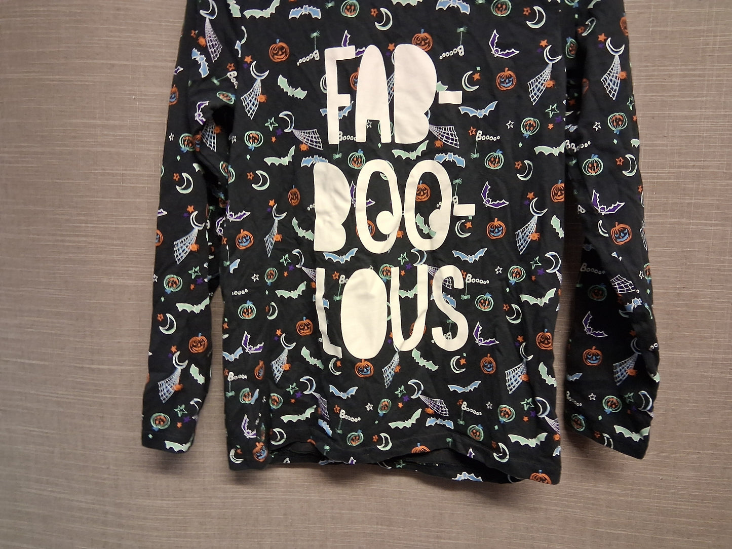 Nutmeg Boys Fab-boo-lous Halloween Theme Longs Sleeve T-Shirt Age 11-12 Years