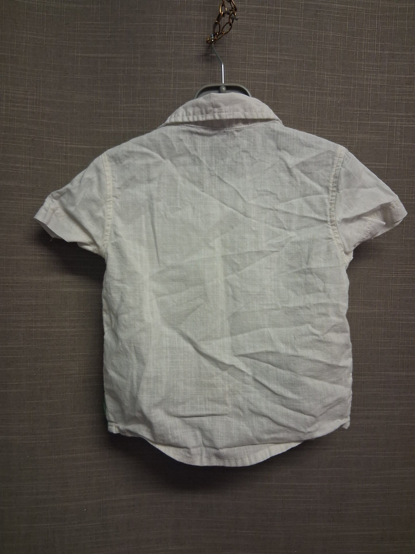 George Shirt Boys White Short Sleeve Farm Print Age 12-18 Months