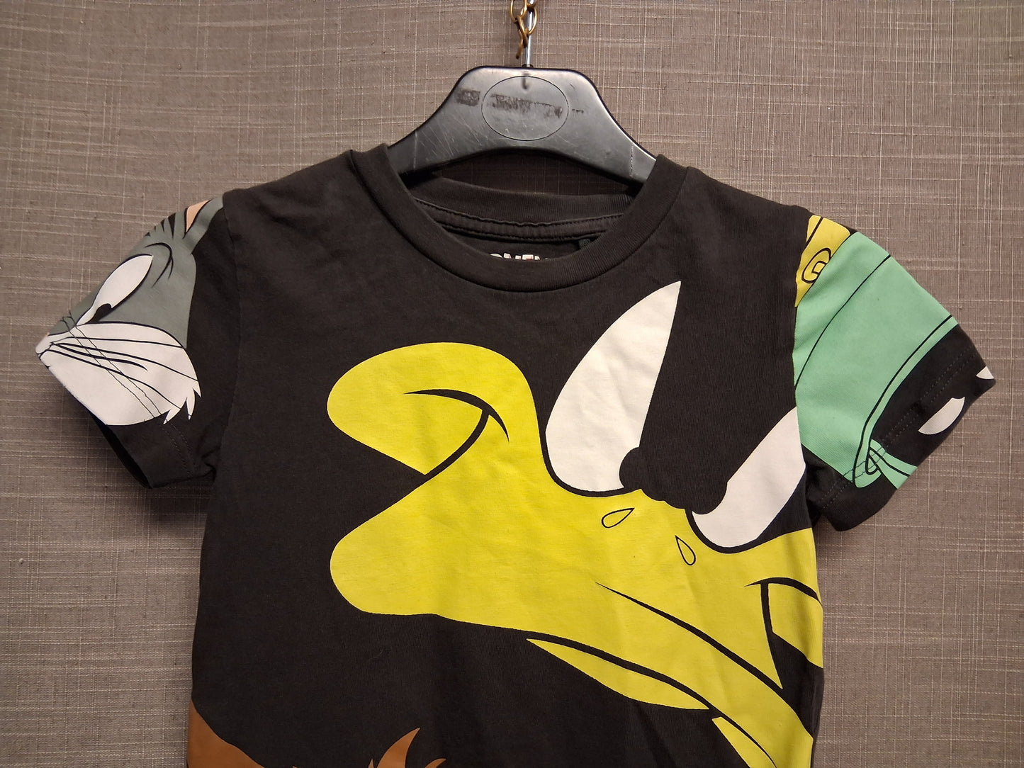 Next Boys Looney Tunes Short Sleeve T-Shirt Grey Age 2-3 Years