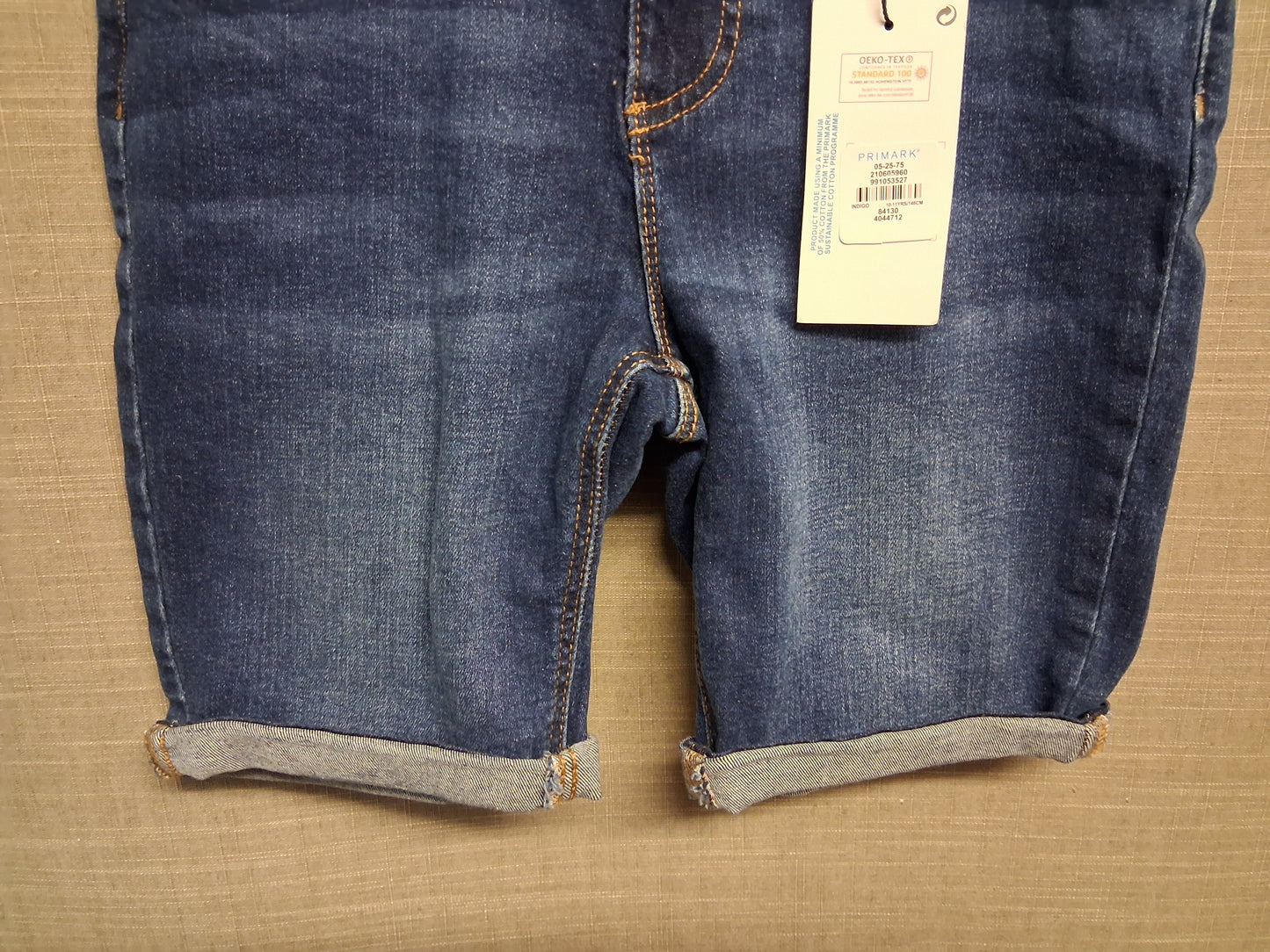 Primark Boys Denim Skinny Shorts Age 10-11 Years New