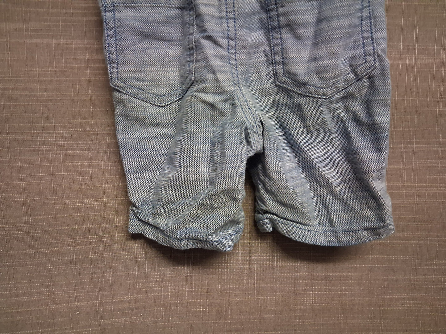 Nutmeg Boys Blue Shorts Elastic Waist Age 12-18 Months 100% Cotton