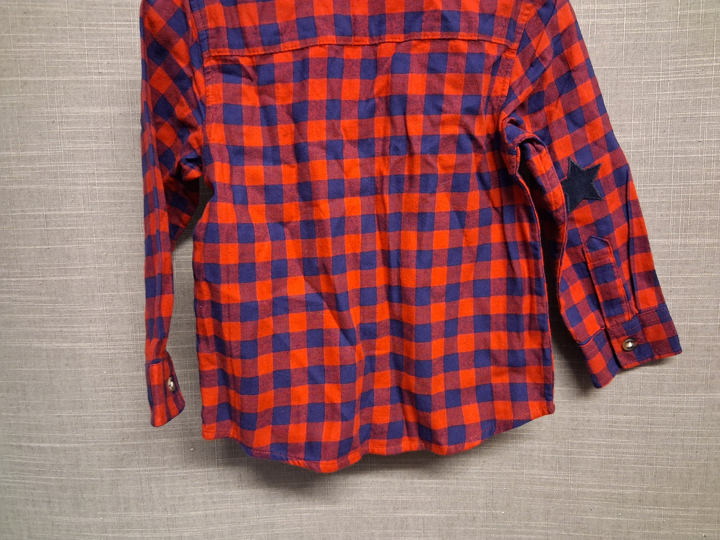 Next Boys Red Blue Check Long Sleeve Shirt Age 18-24 Months New