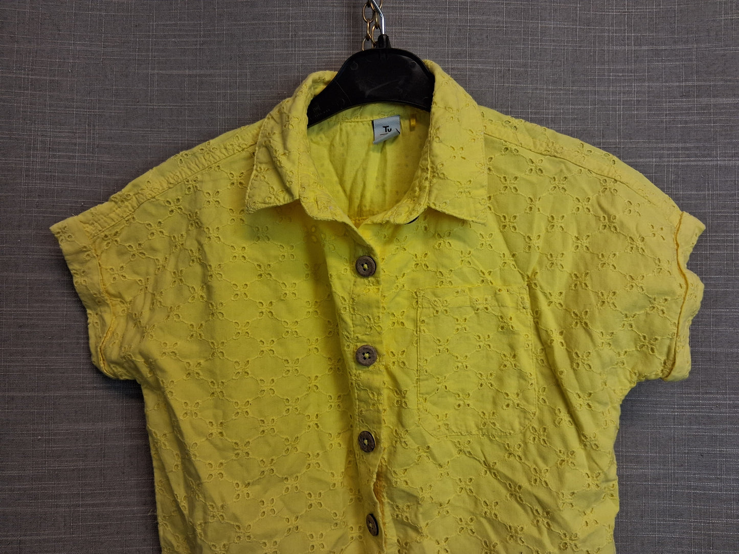 TU Girls Tie Front Blouse Short Sleeve Age 8 Years