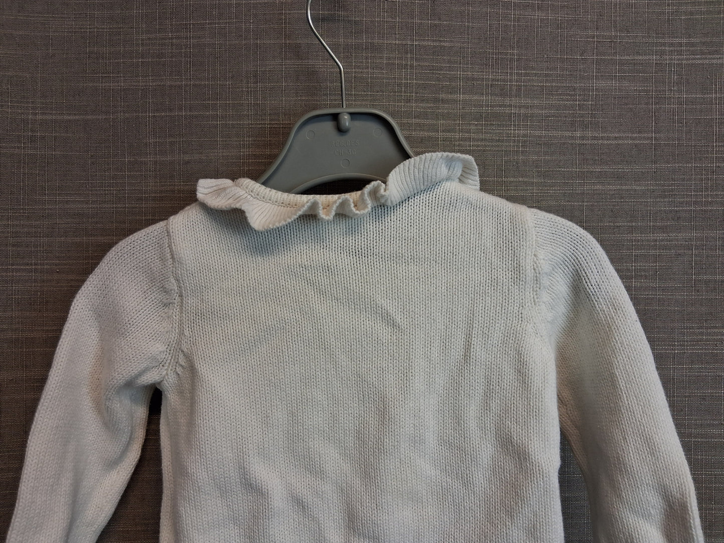 Next Girls Cotton Knitted Bunny Theme Cardigan Age 0-3 Months
