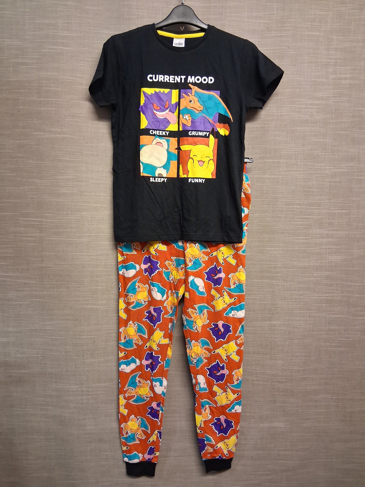 Pokemon Boys PJs Pyjamas Set Age 11-12 Years
