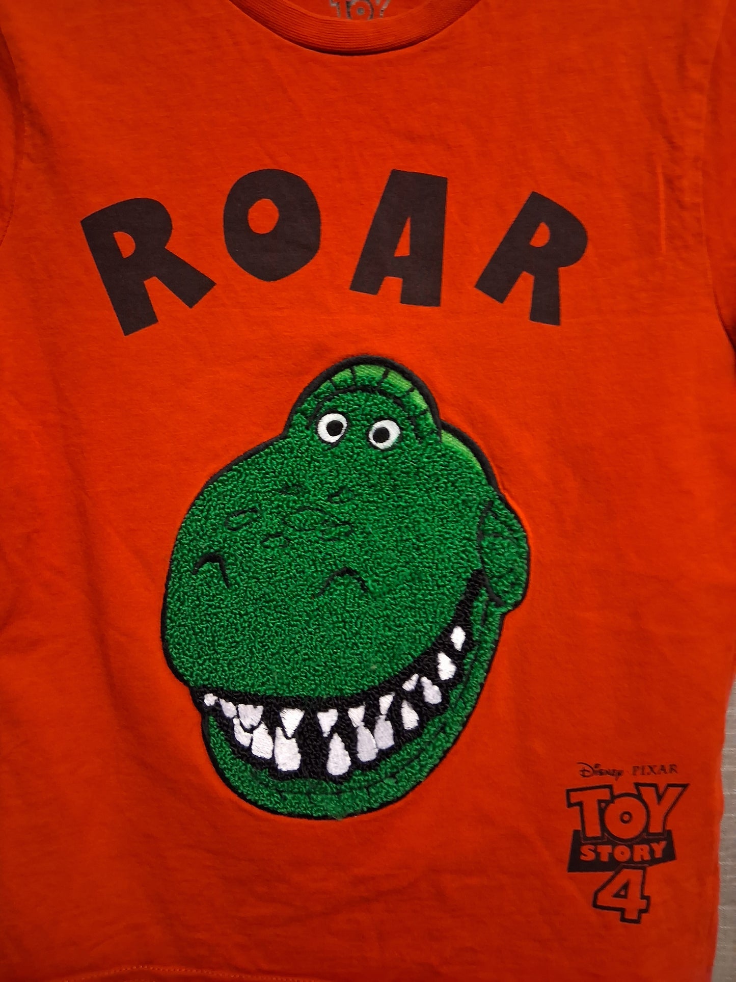 Toy Story Boys Rex Red Short Sleeve T-Shirt Age 5-6 Years